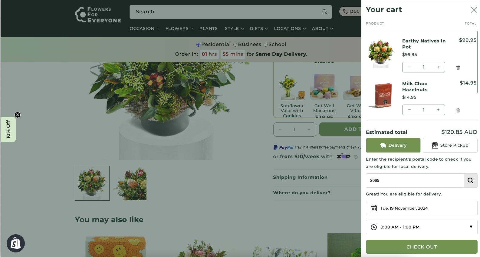 FFE Website - Cart